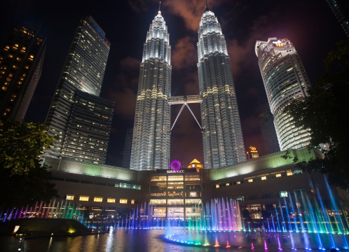 ツインタワー噴水ショー